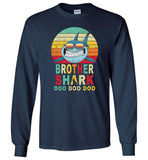 Retro Vintage Brother Shark doo doo doo T-shirt, tee gift for brother