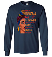 May woman I am Stronger, braver, smarter than you think T shirt, birthday gift tee