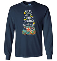 Every little thing's gonna be alright Hippie car dragonfly T shirt