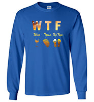 WTF Wine Tacos Flip Flops Beach Tee Shirt Hoodie