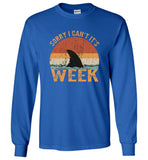 Sorry I can't it's week shark vintage tee shirt hoodie