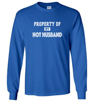 Property of my hot husband tee shirt hoodie