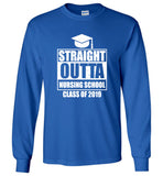 Straight Outta Nursing School Class Of 2019 Tee Shirt
