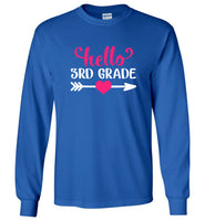 Hello 3rd grade back to school tee shirt hoodies