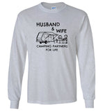 Husband and wife camping partners for life tee shirt