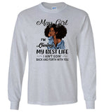 Black may girl living best life ain't goin back, birthday gift tee shirt for women