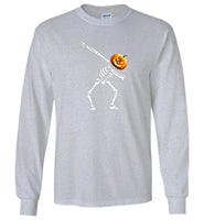 Dabbing skeleton pumpkin halloween t shirt gift