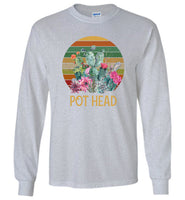 Vintage succulent plants pot head git tee shirt