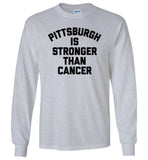 Pittsburgh is stronger than cancer tee shirt