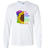 Sunflower LGBT I'm Blunt Because God Rolled Me That Way Gay Pride Rainbow Tee Shirt