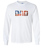 Veteran dad america flag father's gift tee shirt