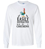 Easily distracted by Hei Hei chickens T shirt