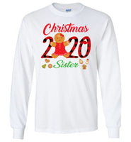 Christmas 2020 Cookie Gingerbread Xmas Plaid Gift For Sister Family T Shirt