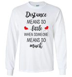 Distance Relationship Christmas Gifts for Long Distance Couples, Friends, and Family T Shirt