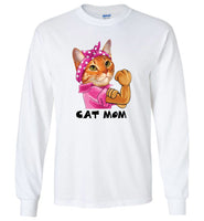 Cat mom strong mother's day gift tee shirt hoodies