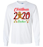 Christmas 2020 Cookie Gingerbread Xmas Plaid Gift For Brother Family T Shirt