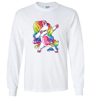 Dabbing unicorn tee shirt hoodie