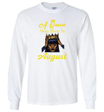 A black queen was born in august birthday tee shirt hoodie