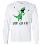 What Now Bitch Dinosaur T Rex Funny Gift T Shirt