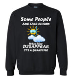 Some people are like cloud when they disappear It's a beautiful, sun with diving mask cloud Tshirt