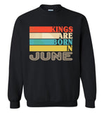 Kings are born in June vintage T-shirt, birthday's gift tee for men