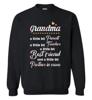 Grandma a little bit parent teacher best friend partner in crime Tee shirt