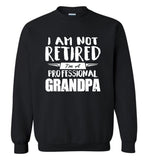 I Am Not Retired I'm A Professional Grandpa, Father's Day Gift Tee Shirt