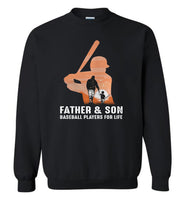 Father and son baseball players for life Tee shirt