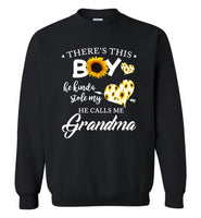 This boy kinda stolen my heart he calls me grandma sunflower T-shirt