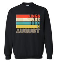 Kings are born in August vintage T-shirt, birthday's gift tee for men