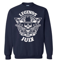 Legends are born in July, skull gun birthday's gift tee shirt