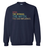 Mom the woman the myth the bad influence T shirt, mother's day gift tee