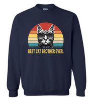 Best cat brother ever vintage gift Tee shirt