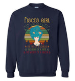 Pisces girl the soul of a witch fire lioness heart hippie mouth sailor T shirt