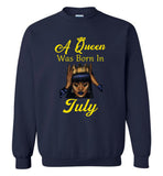 A black queen was born in july birthday tee shirt hoodie