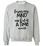 Losing my mind one kid at a time mom life mother's day gift Tee shirt