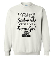 I don't cuss like a sailor i cuss like a farm girl Tee shirt