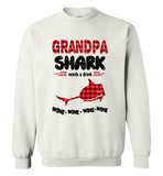 Grandpa shark needs a drink wine father's day gift tee shirt