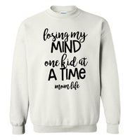 Losing my mind one kid at a time mom life mother's day gift Tee shirt