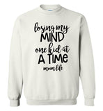 Losing my mind one kid at a time mom life mother's day gift Tee shirt