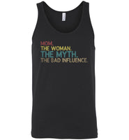 Mom the woman the myth the bad influence T shirt, mother's day gift tee