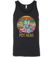 Vintage succulent plants pot head git tee shirt