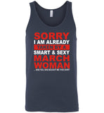 I taken by smart sexy march woman, birthday's gift tee for men women