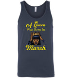 A black queen was born in march birthday tee shirt hoodie