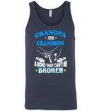 Grandpa and grandson a bond that can't be broken aunt gift Tee shirt