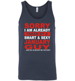 I taken by smart sexy january guy, birthday's gift tee for men women