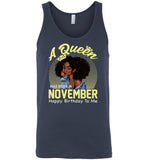 A Queen was born in November happy birthday to me, black girl gift Tee shirt