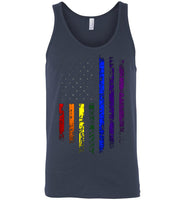 LGBT America flag, bisexual, transgender, gay, lesbian rainbow pride shirt