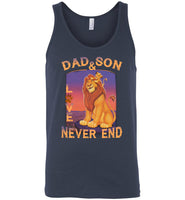 Dad and son love never end T shirt, father's day gift tee