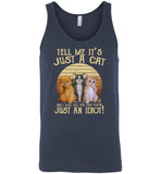 Tell Me It's Just A Caat And I Will Tell You That You're Just An Idiot, Vintage Cat Lover Tee Shirt